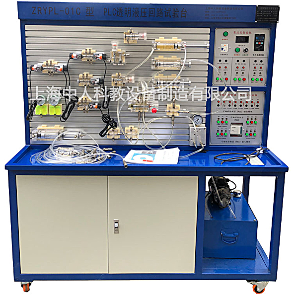 透明液压传动与PLC实训装置(图1) 透明液压传动与PLC实训装置,电梯维保拟真教学实训装置