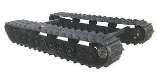 Rubber crawler chassis tr*ning device(图1) Rubber crawler chassis tr*ning device(图1)