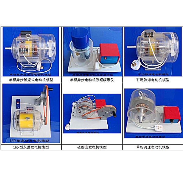 ZOPMX transparent motor and transformer training device
