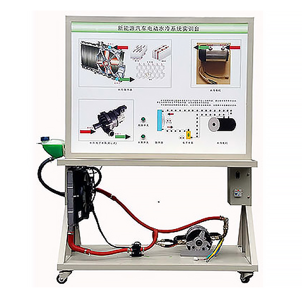 驱动电机冷却系统实训台,电动车电机冷却系统示教板